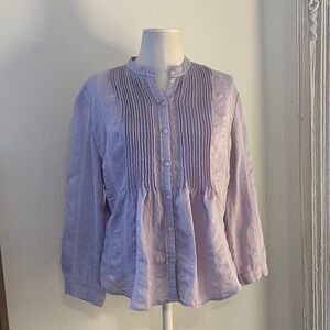 *Like New* George ME by Mark Eisen Lavender Button-Up Women's Top